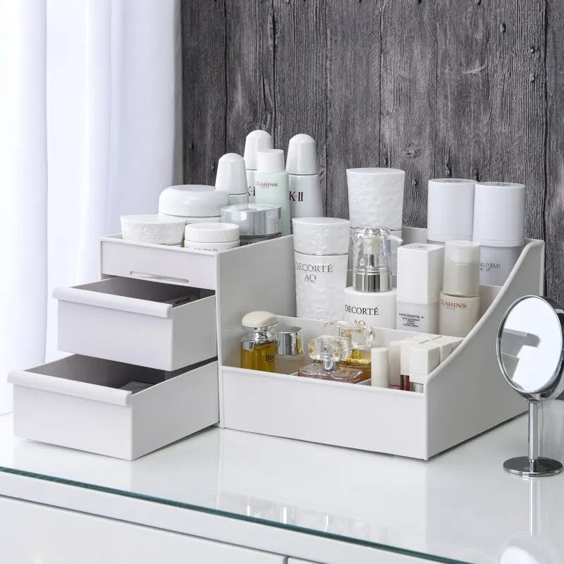 Compact Cosmetic Desktop Organizer