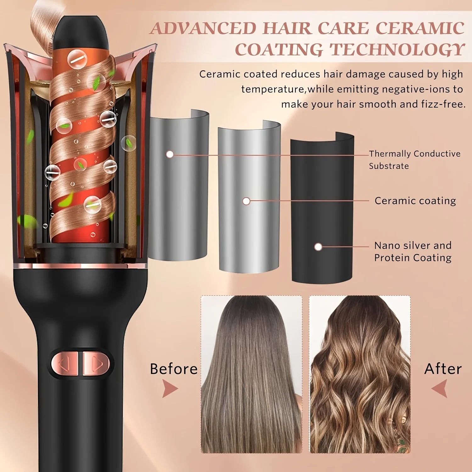 EasySpin Automatic Curling Wand