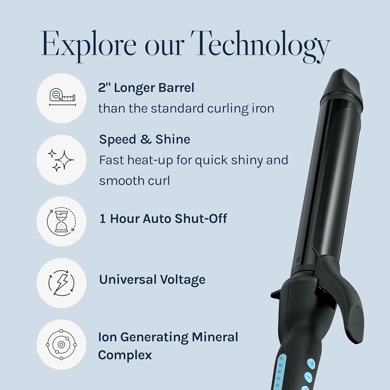 Bio Ionic Long Barrel Styler, Curling Iron